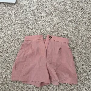 High Waist Pink Women's Shorts